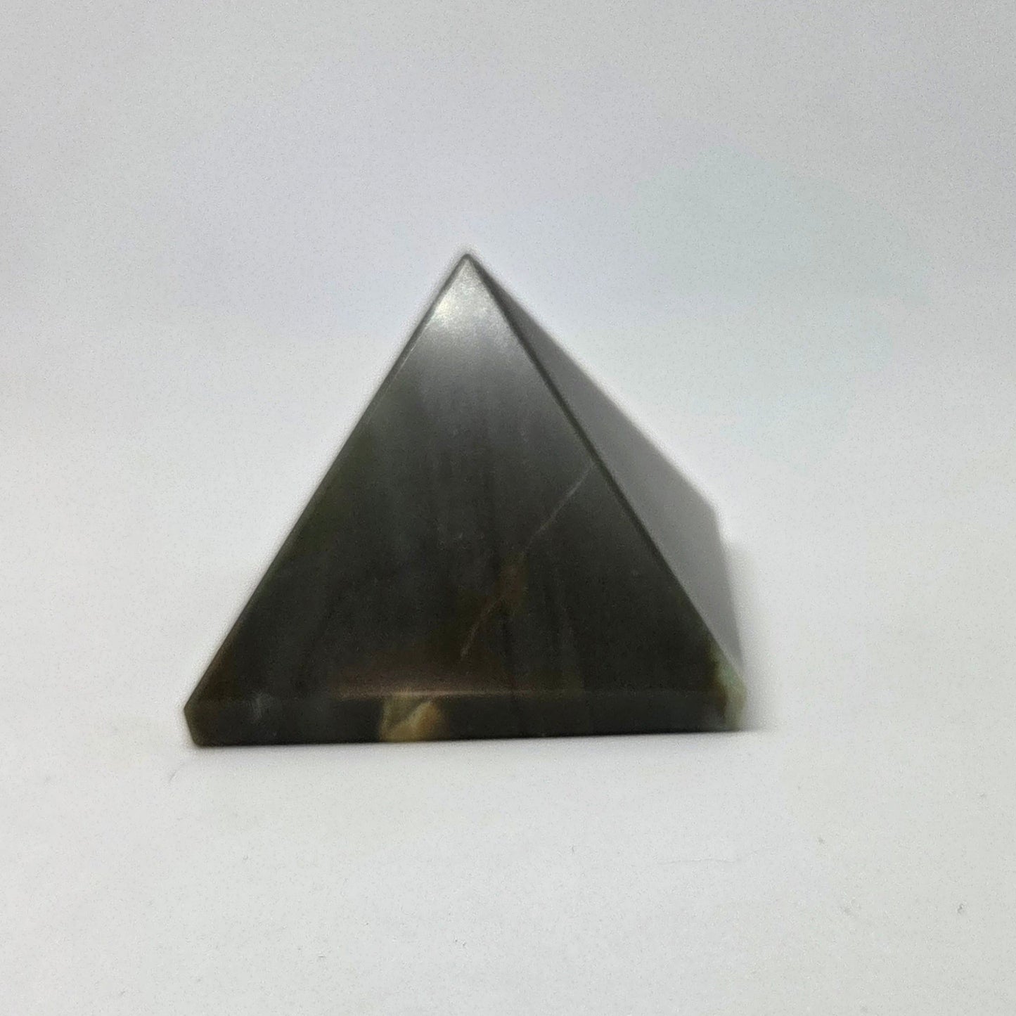Pyramid-shaped object on a white background