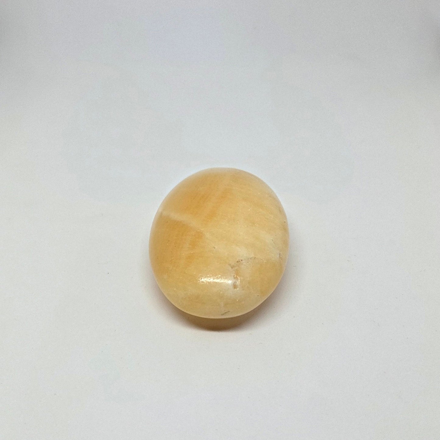 Round wooden object on a white background