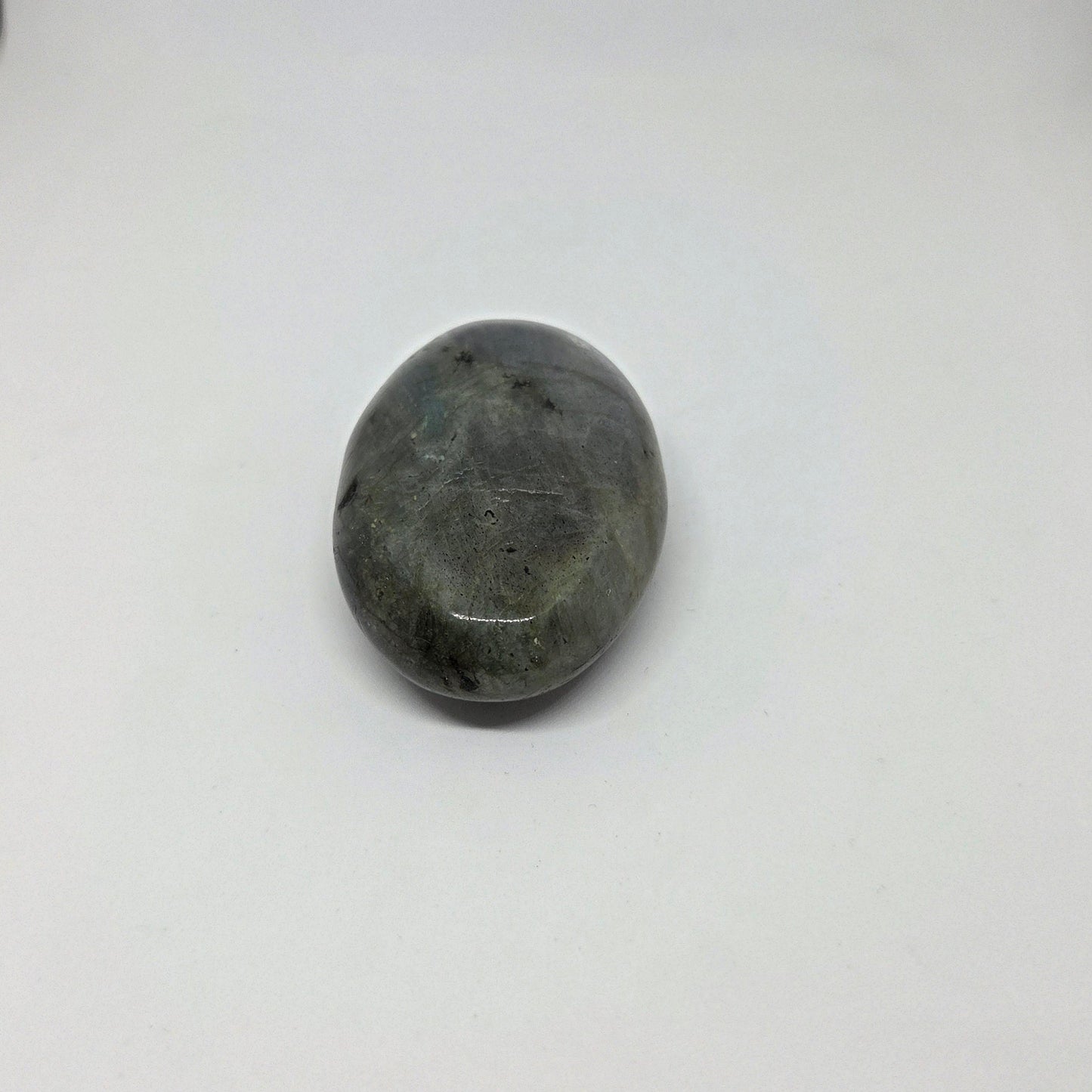 Oval-shaped stone on a white background