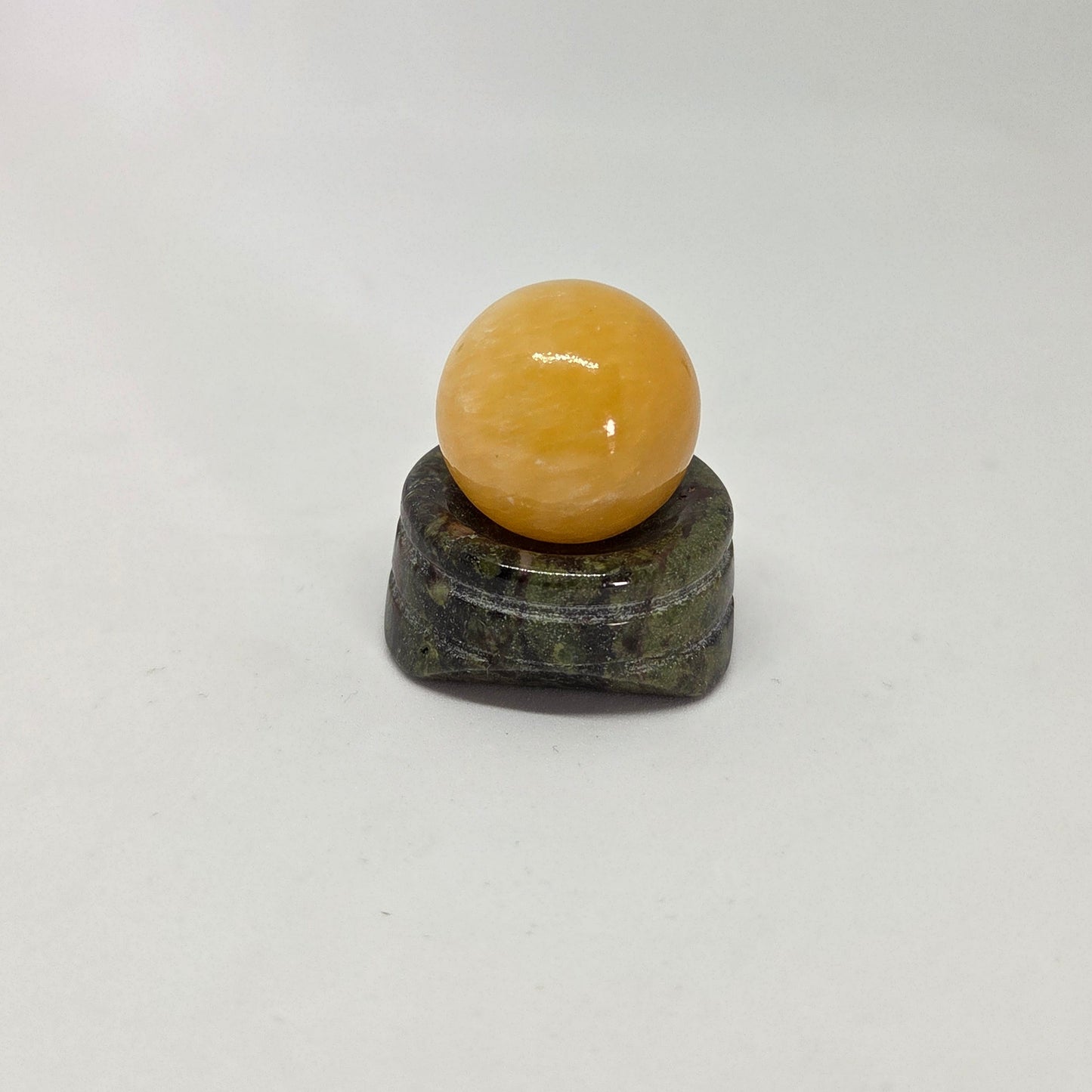 Yellow Citrine Calcite Quartz Sphere