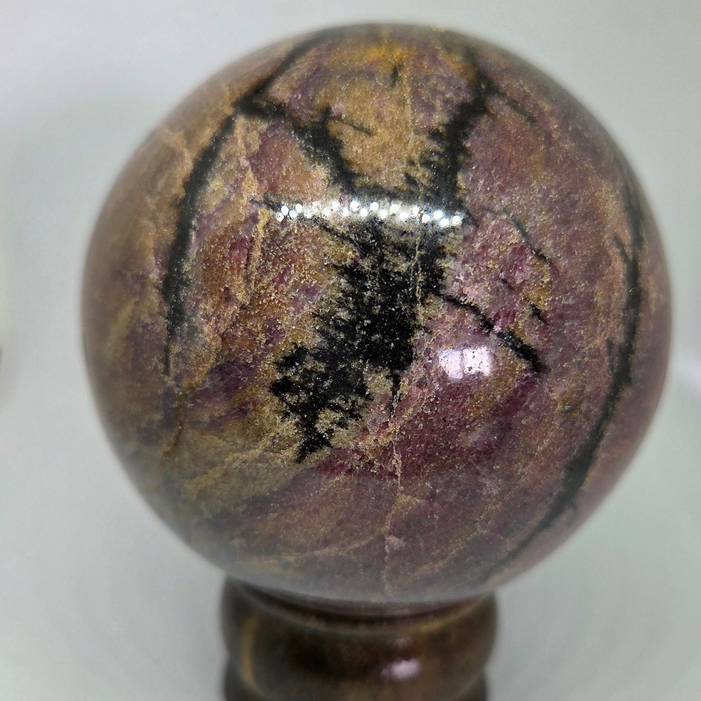 Rhodonite Sphere