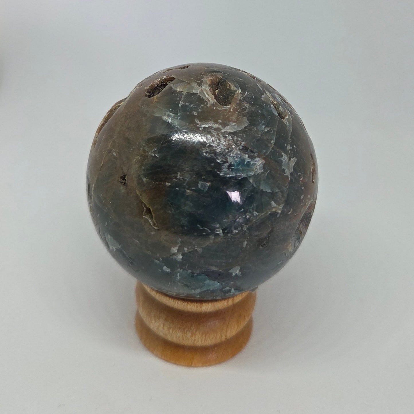 Apatite Crystal Energy Sphere rotated view