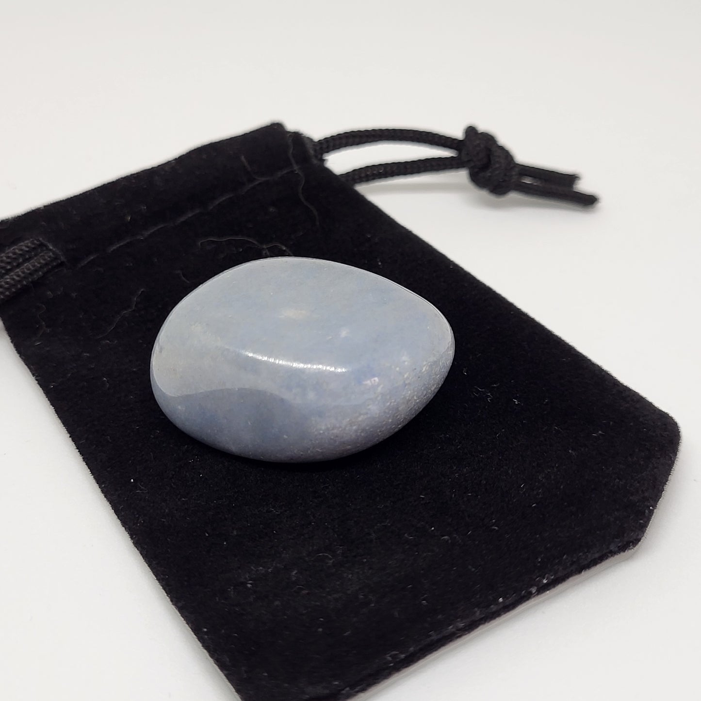 Angelite Tumble for Crown Chakra Divine Connection and Spiritual Awakening