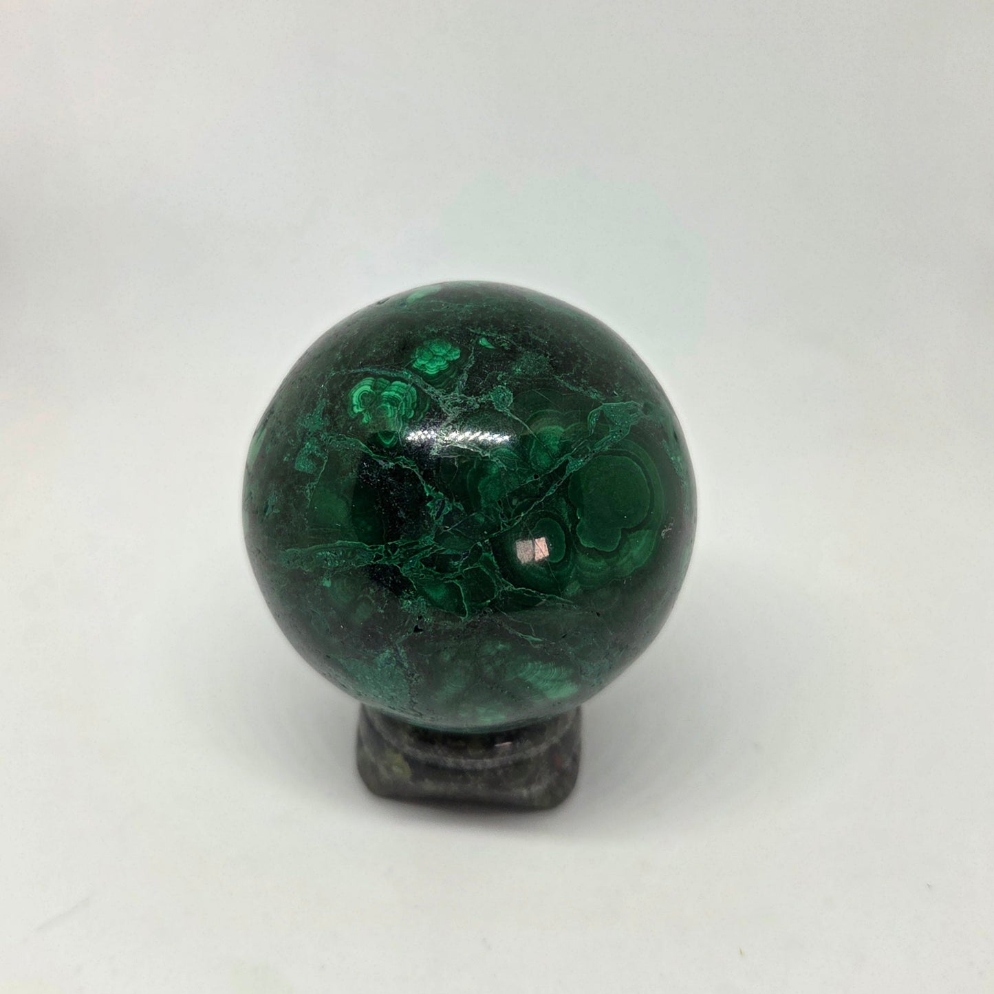 Green marbled sphere