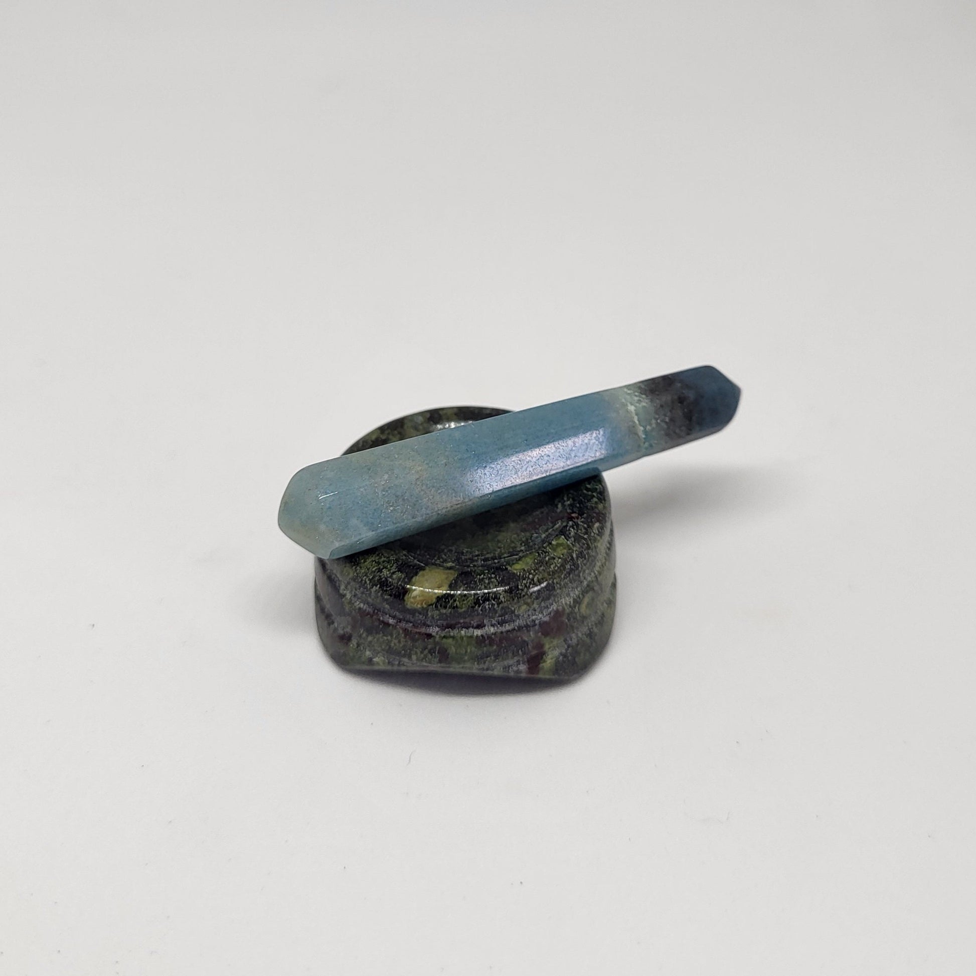 Trollite Crystal Energy Pillar on a stand