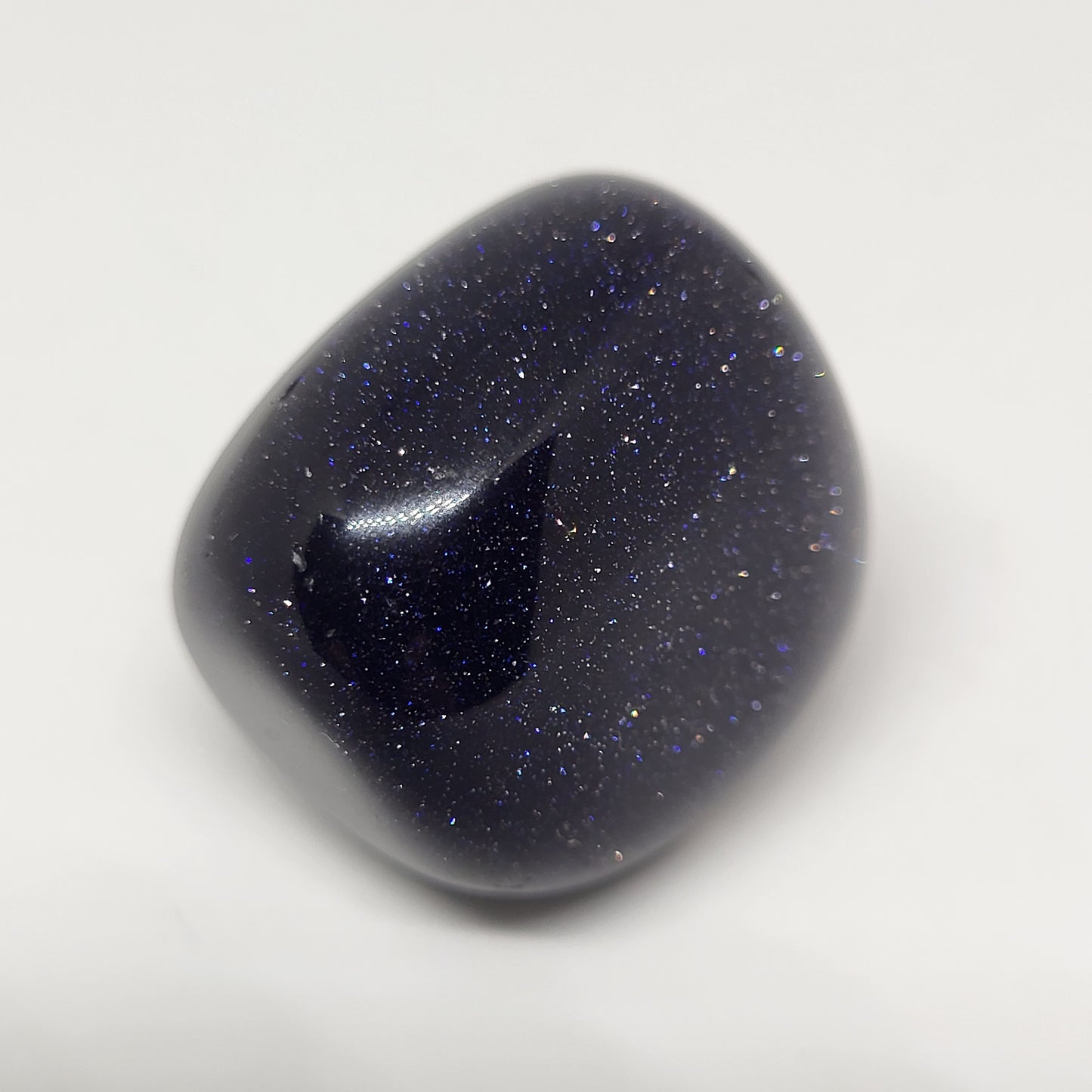 Blue Goldstone Crystal Sagittarius Frame for Courage and Confidence