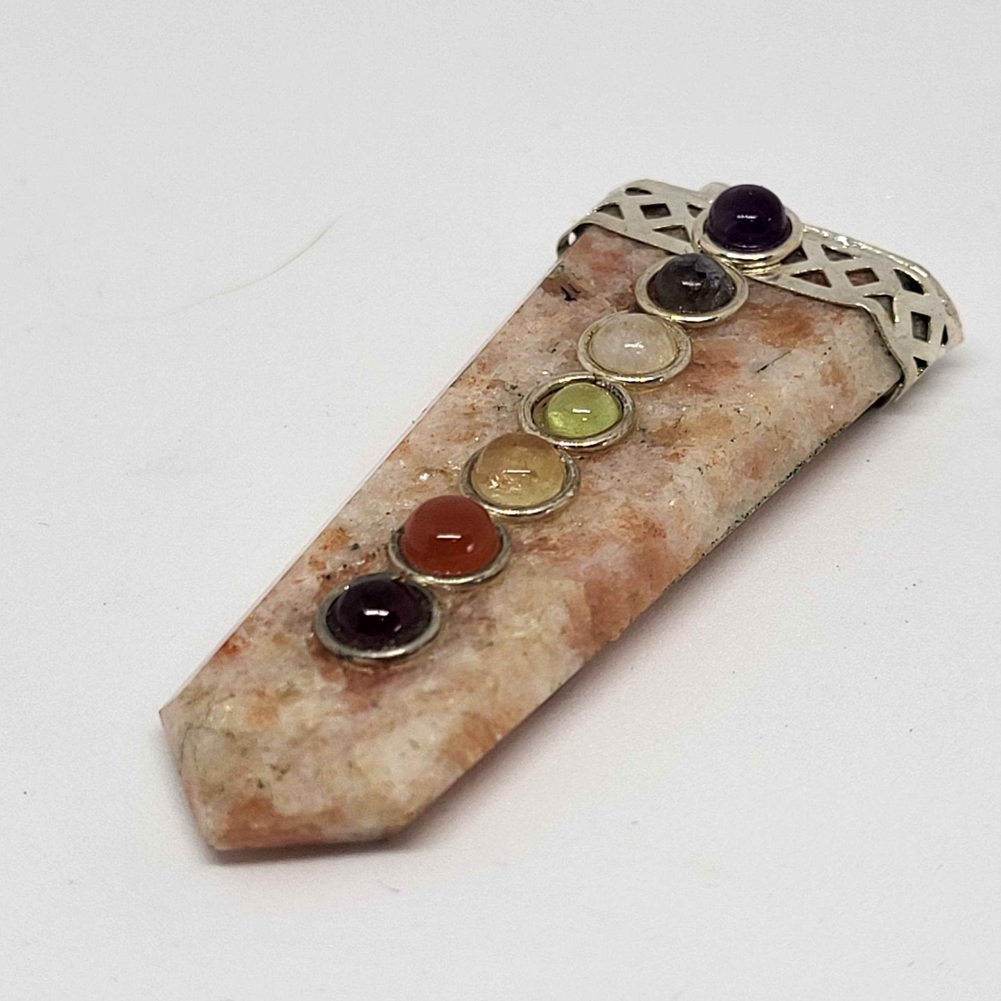 Sunstone Chakra Pendant for Joy and Vitality - Earth's Connections by Tamara