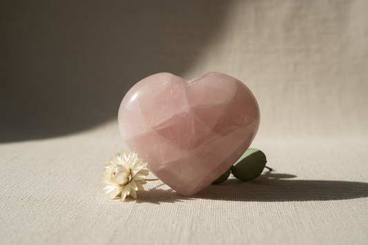 rose quartz heart