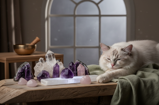 Pet-Safe Crystal Cleansing: How to Care for Your Crystals with Cats and Dogs