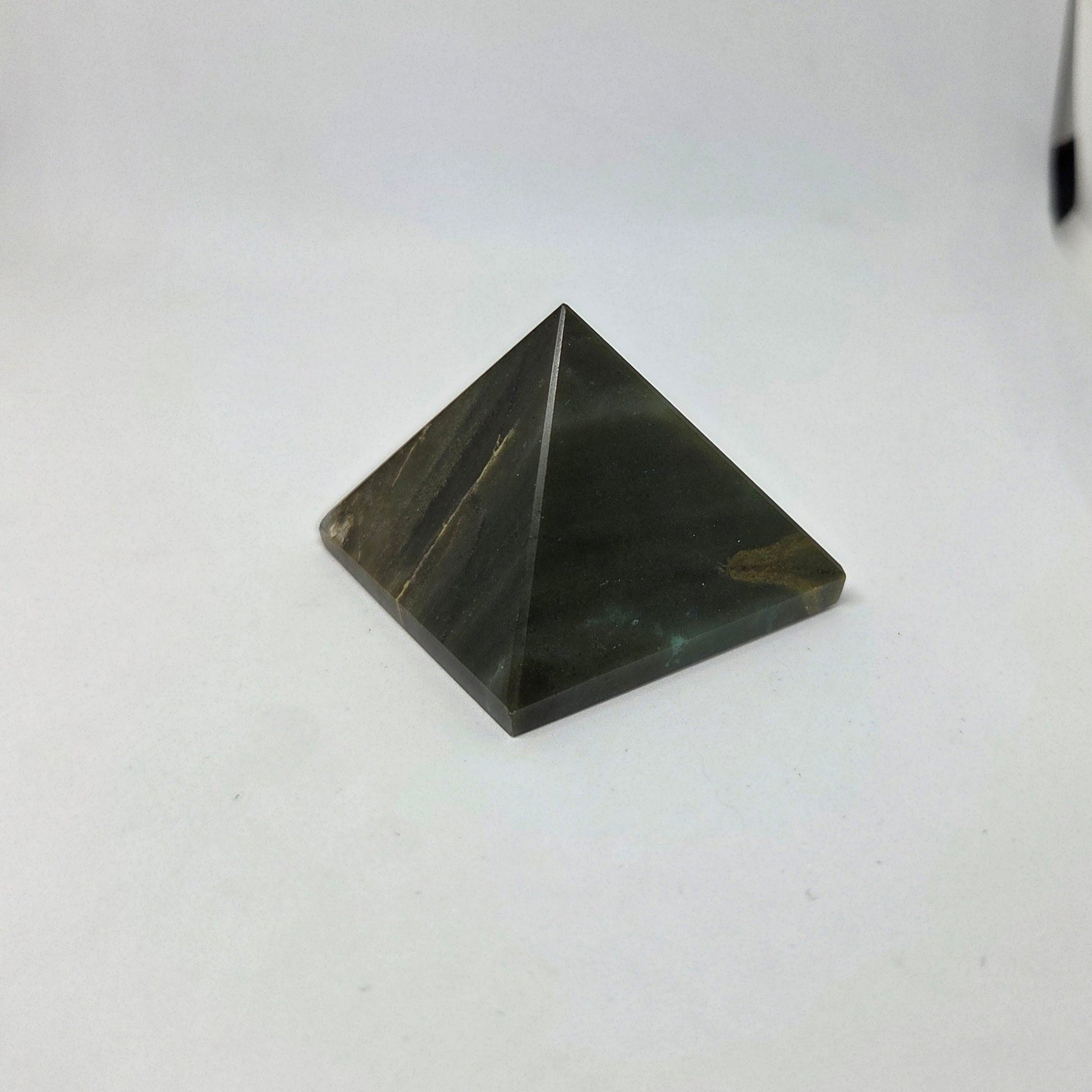 Pyramid-shaped object on a white background