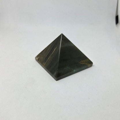Pyramid-shaped object on a white background