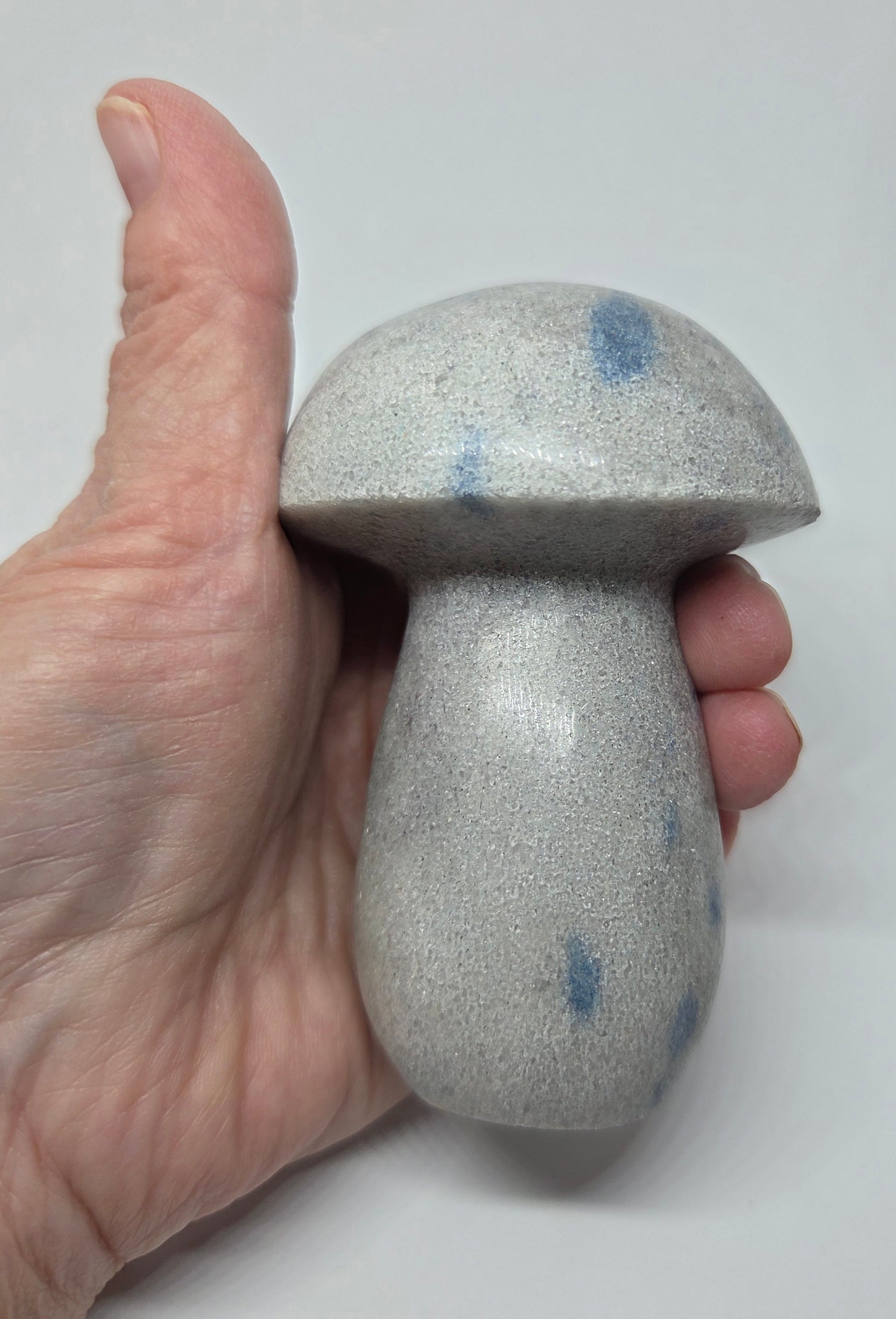 K2 Jasper Mushroom Carving for Grounding and Spiritual Awareness