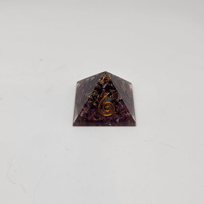 Garnet and Organite Mini Pyramid