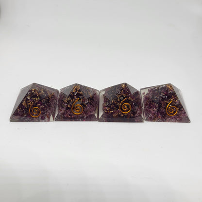 Garnet and Organite Mini Pyramid