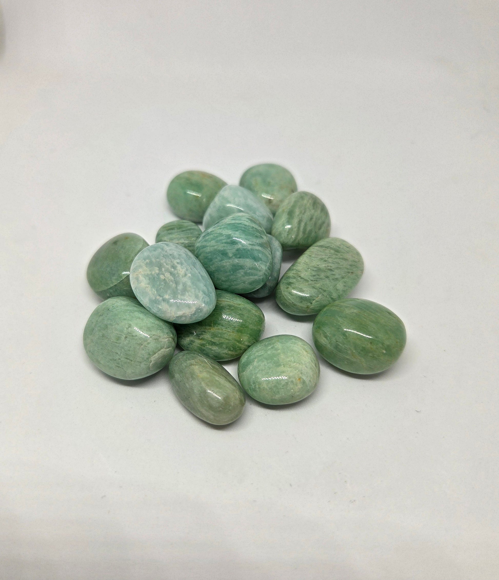 Amazonite Energy and Healing Tumbles 