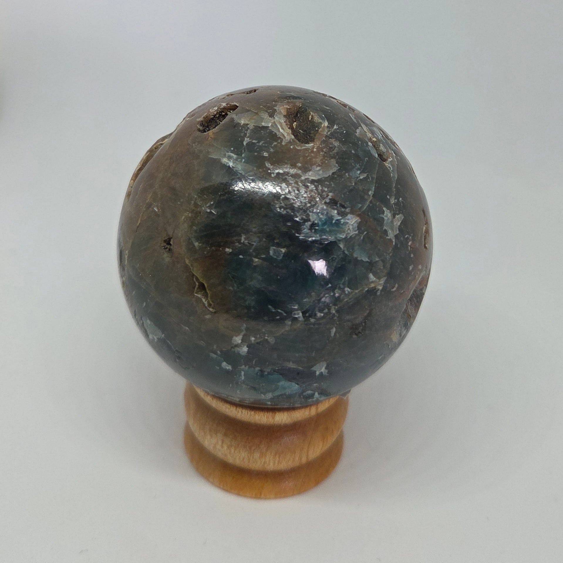 Apatite Crystal Energy Sphere rotated view