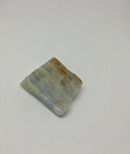 Aquatine Lemurian Calcite Displaying Translucent Golden Layers