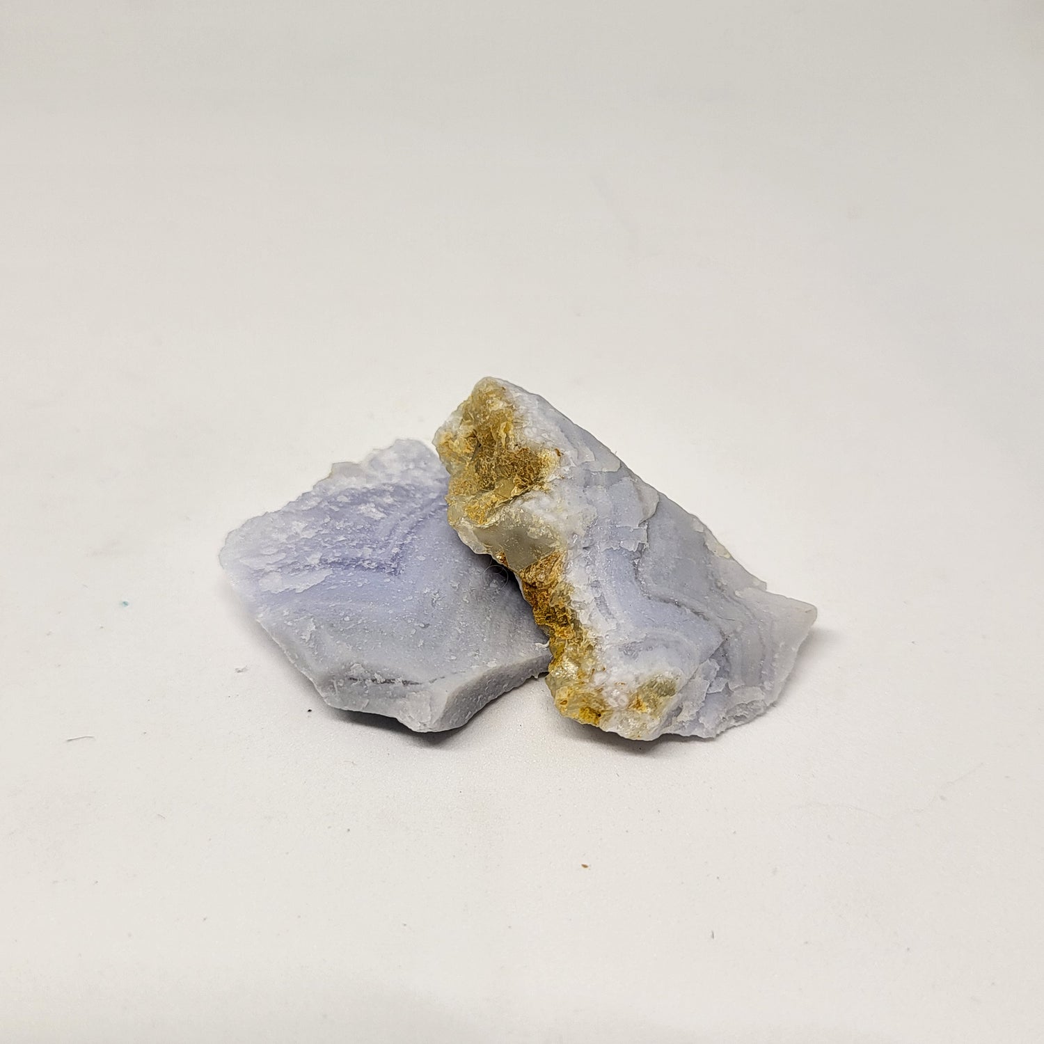 Blue Lace Agate Energy Crystal in raw form
