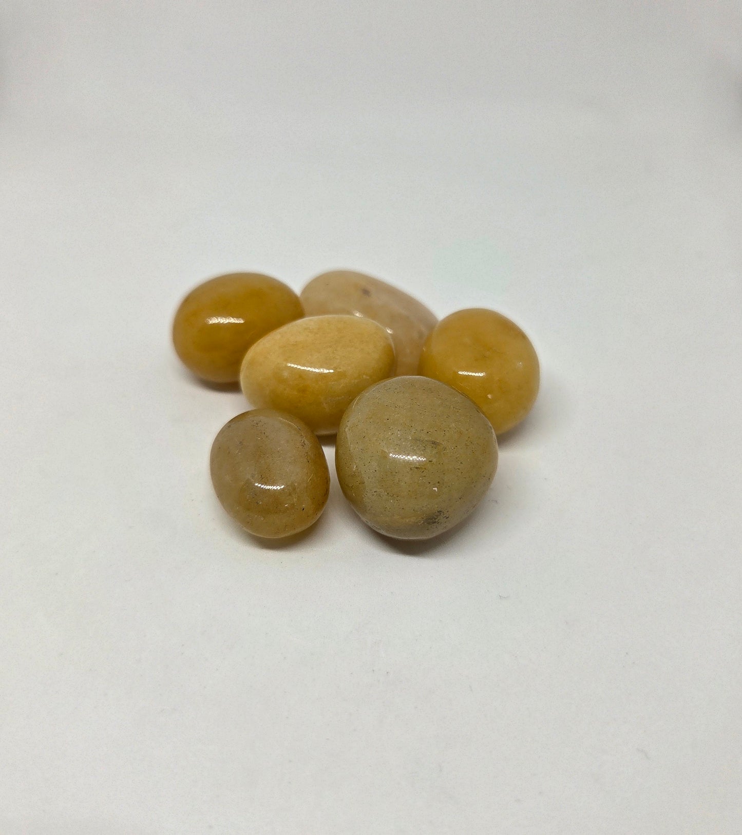 Natural Yellow Calcite Tumbled Stones for Abundance and Joy