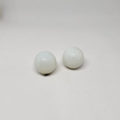 Opalite Energy Crystal Sphere, two placed closely together 