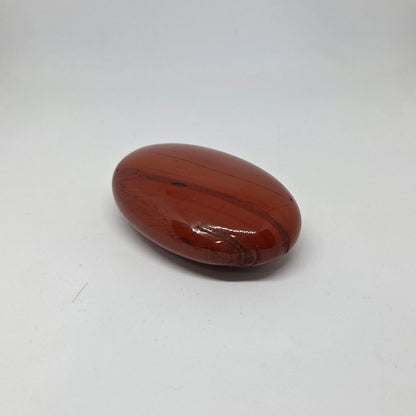 Red stone on a white background