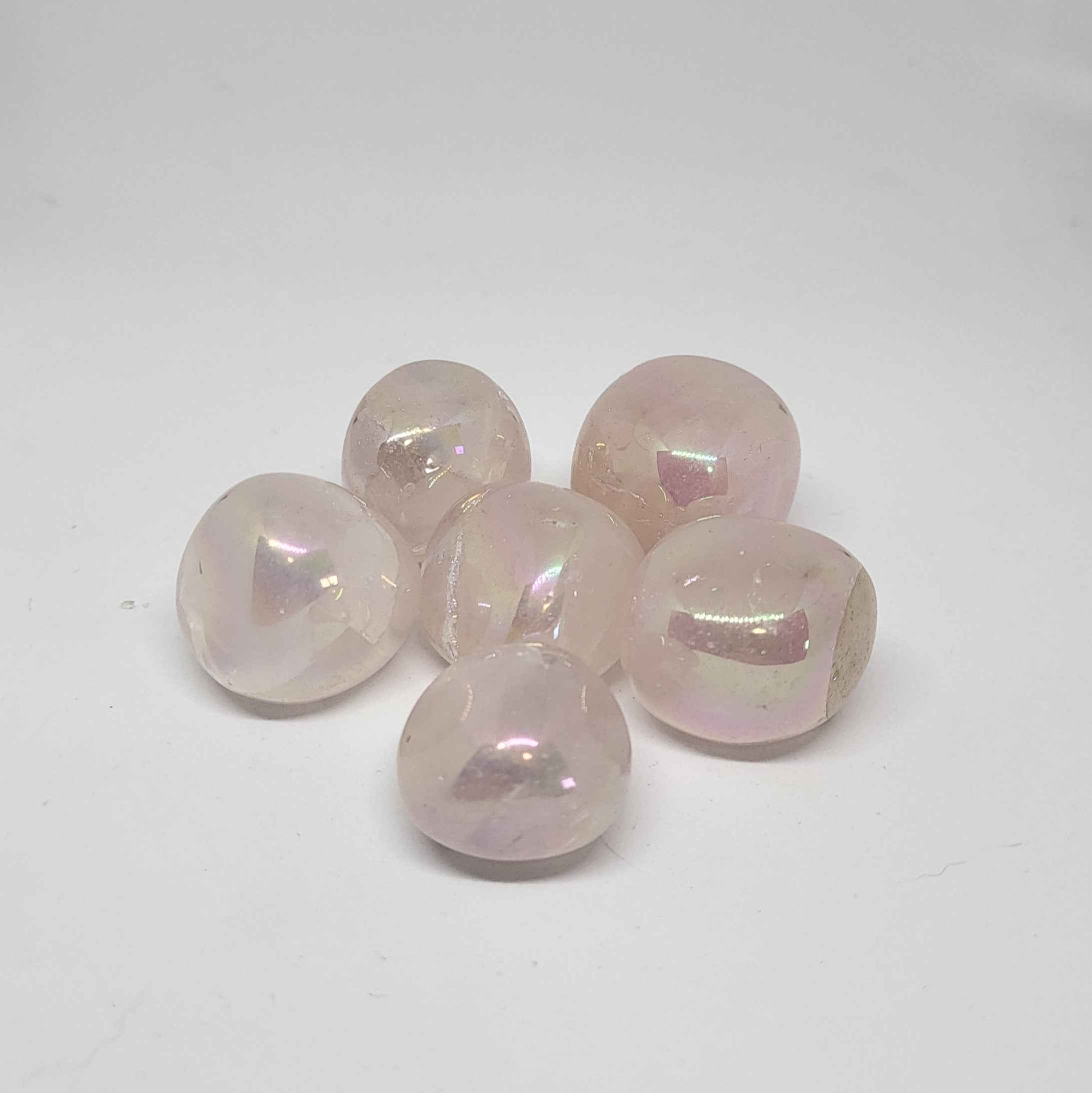 Aura Rose Quartz Tumble - Earth's Connections by Tamara