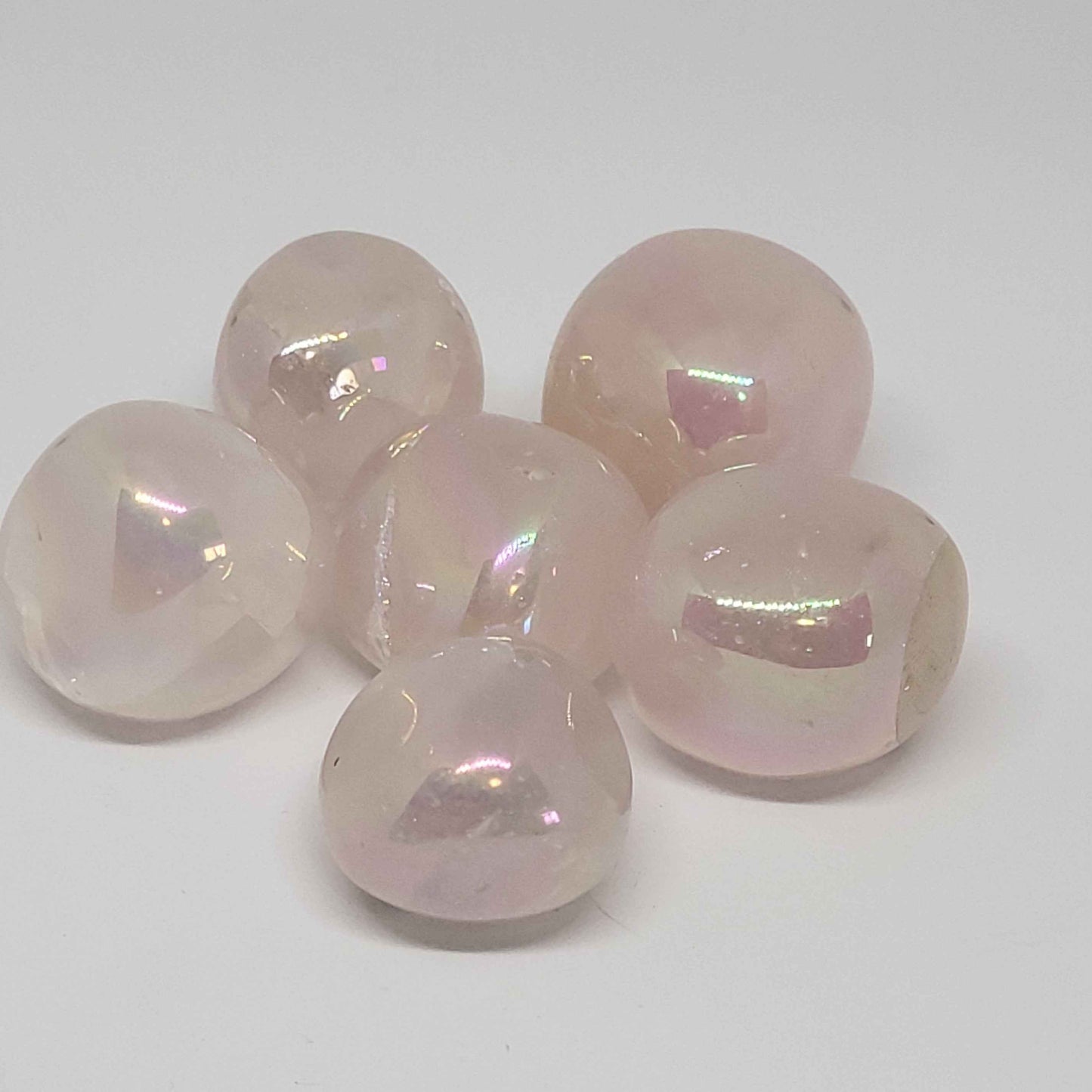 Aura Rose Quartz Tumble - Earth's Connections by Tamara
