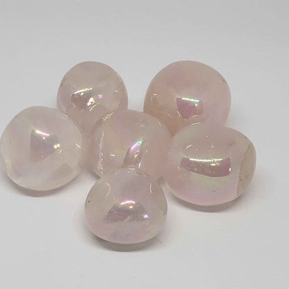 Aura Rose Quartz Tumble - Earth's Connections by Tamara