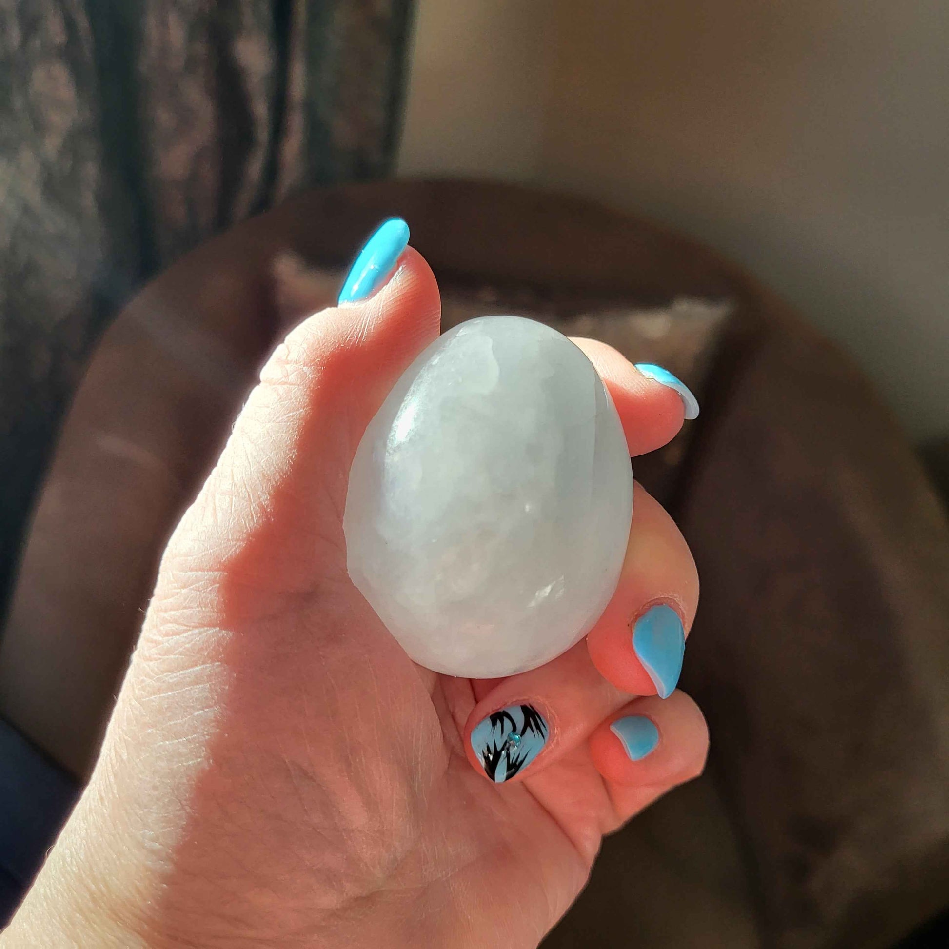 Blue Calcite Egg - Earth's Connections by Tamara