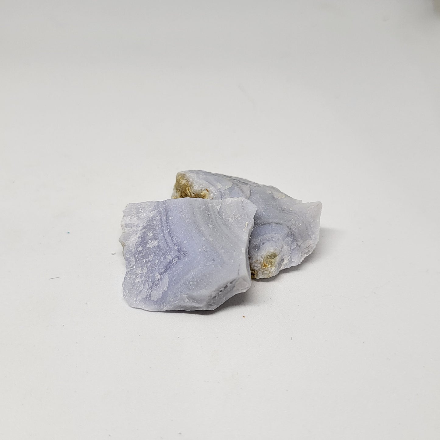 Natural Blue Lace Agate Raw Stone for Calming and Self-Expression