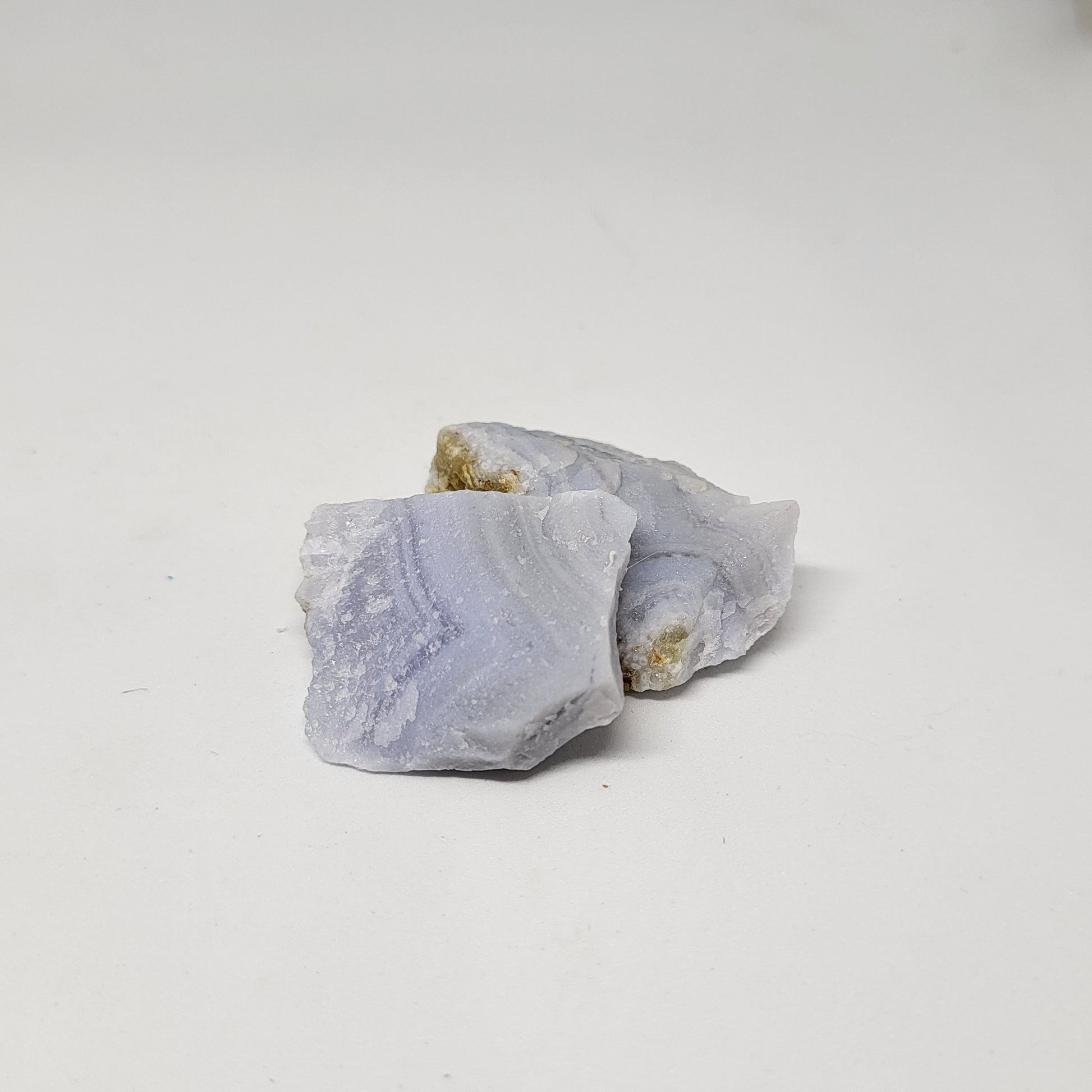 Natural Blue Lace Agate Raw Stone for Calming and Self-Expression