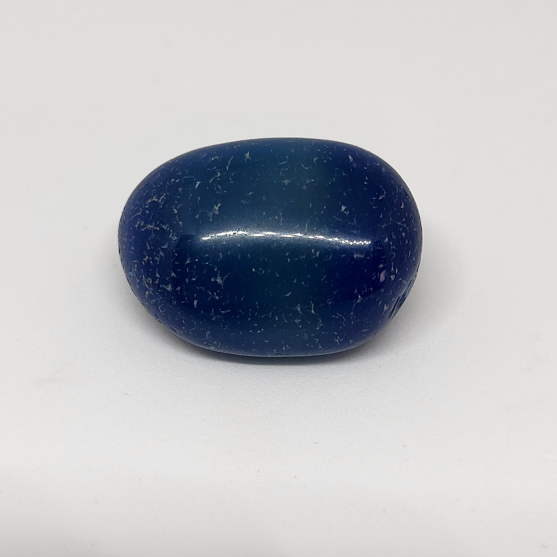 Blue Onyx Tumbled Stone for Communication and Self-Expression
