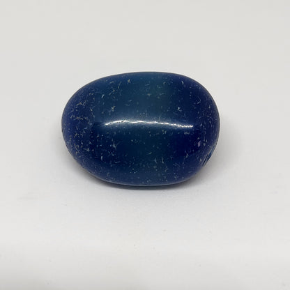Blue Onyx Tumbled Stone for Communication and Self-Expression