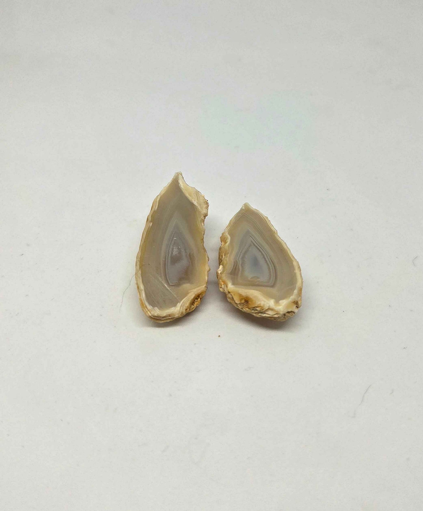 Brazilian Banded Geode Pair