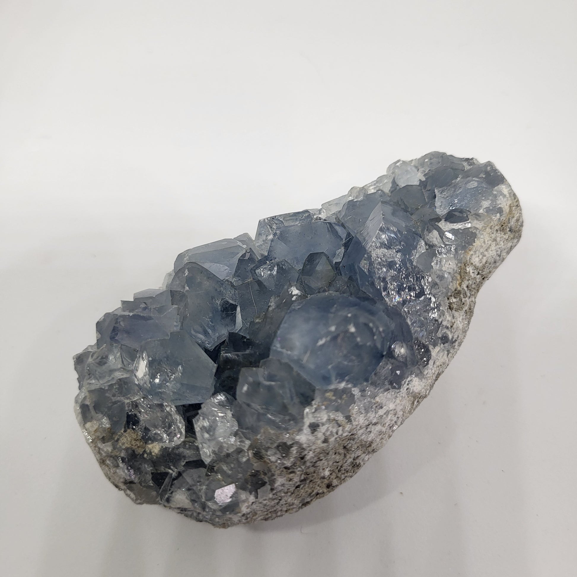 Blue Celestite Cluster for Meditation and Third Eye Chakra