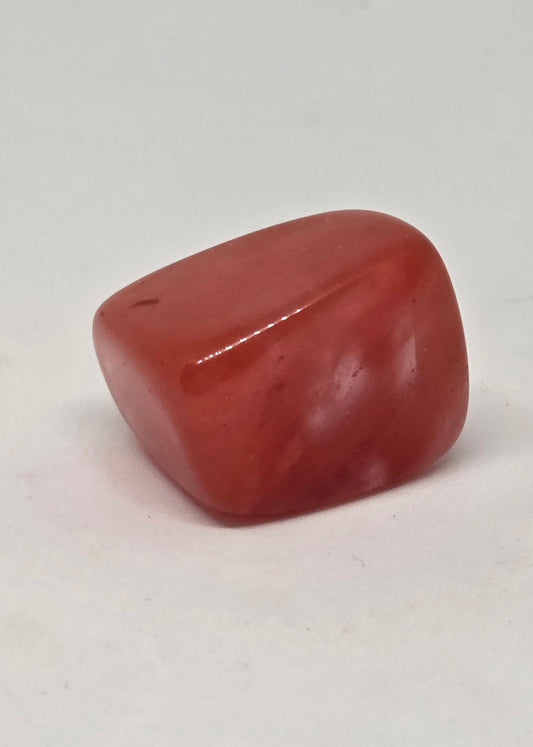 Cherry Quartz Tumble for Positive Energy and Joy