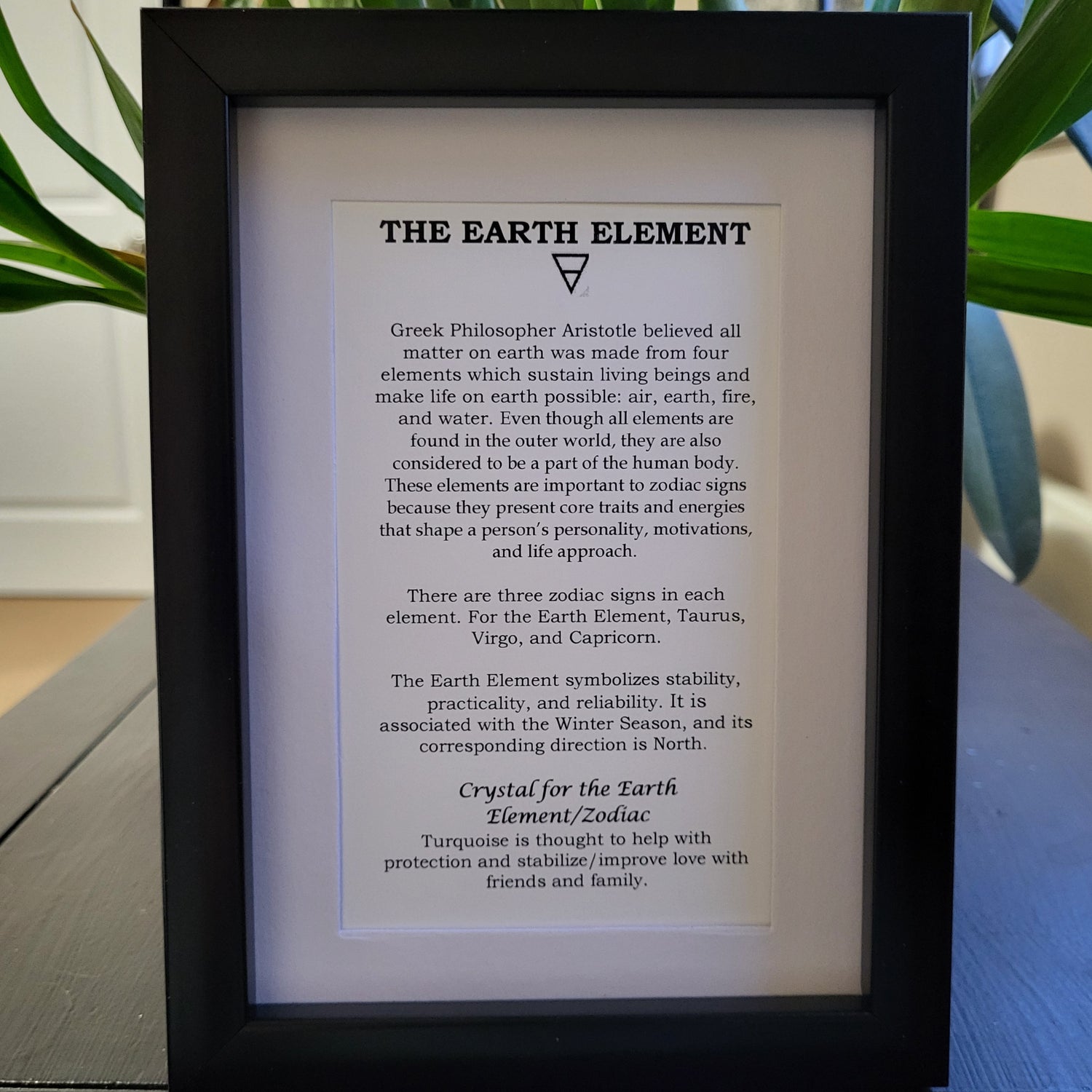 Earth Element Frame for Grounding and Stability