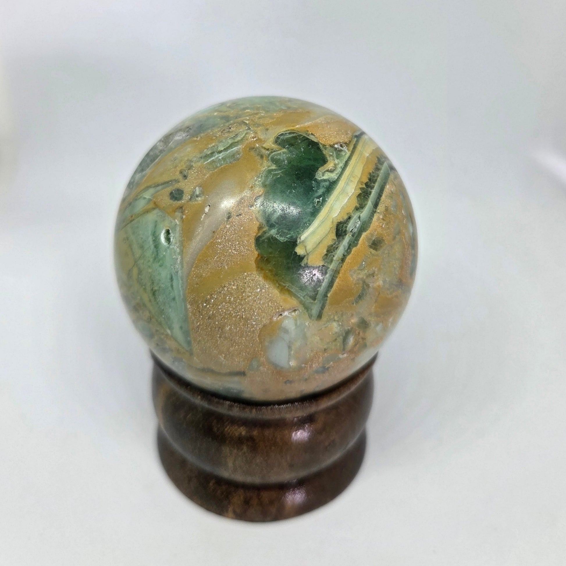 Fluorite Sphere for Mental Clarity and Focus