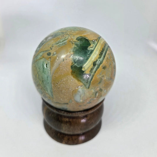 Fluorite Sphere for Mental Clarity and Focus