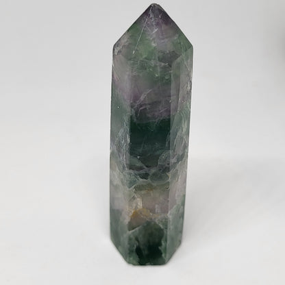 Fluorite tower for heart chakra and decision making