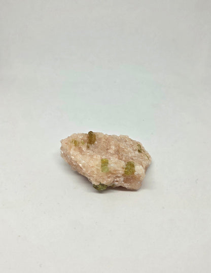 Rare Green Apatite Crystal from Ontario Showing Natural Formation