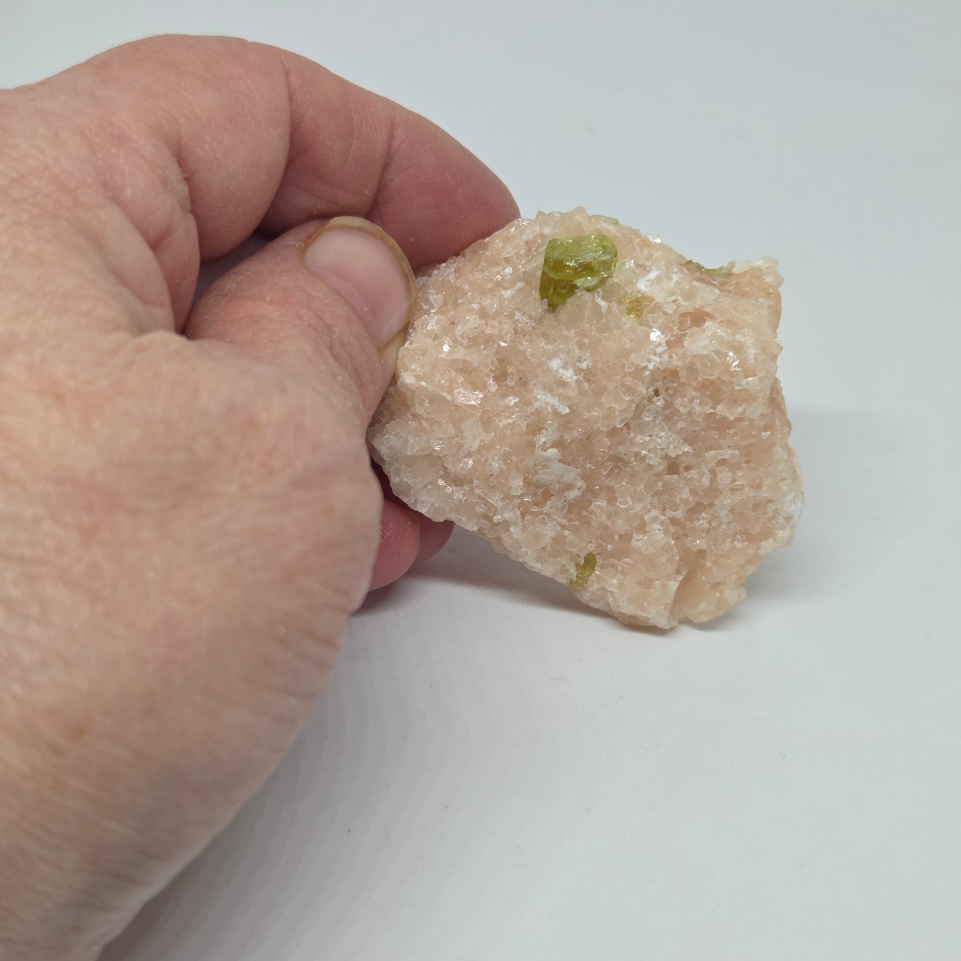 Green Apatite Raw Specimen from Ontario for Heart Chakra and Manifestation