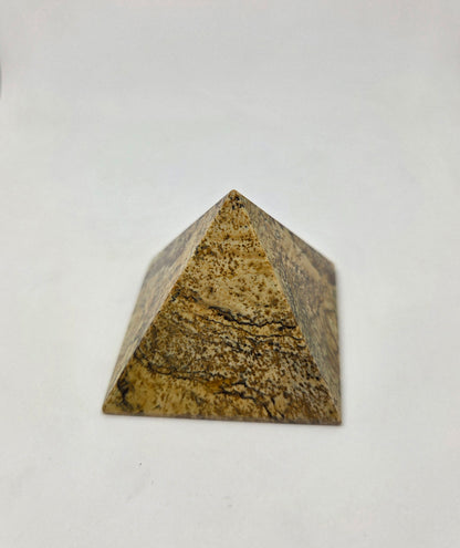 Landscape Jasper Pyramid for Grounding and Stability