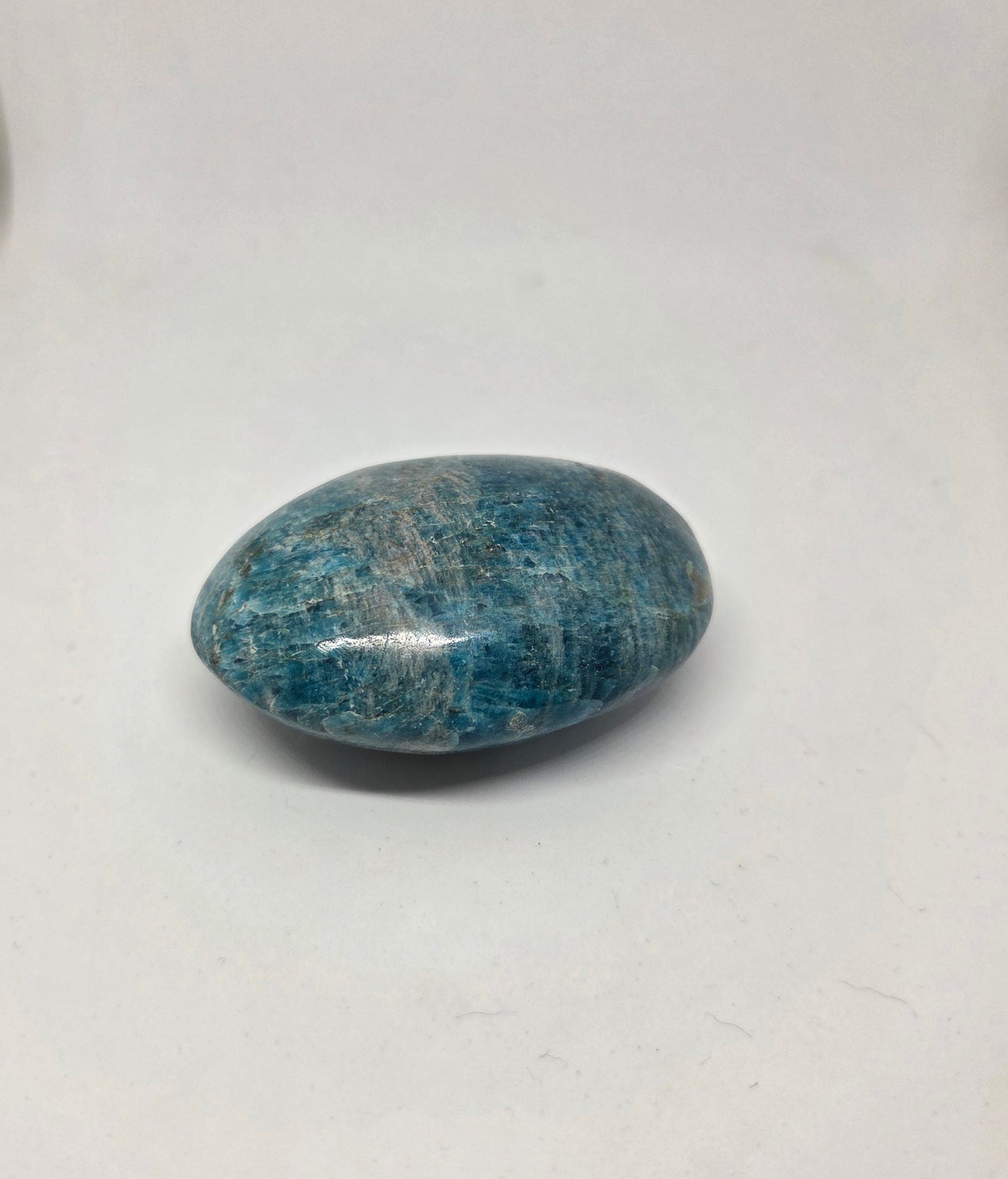 Light Blue Apatite Palm for Intuition and Creativity