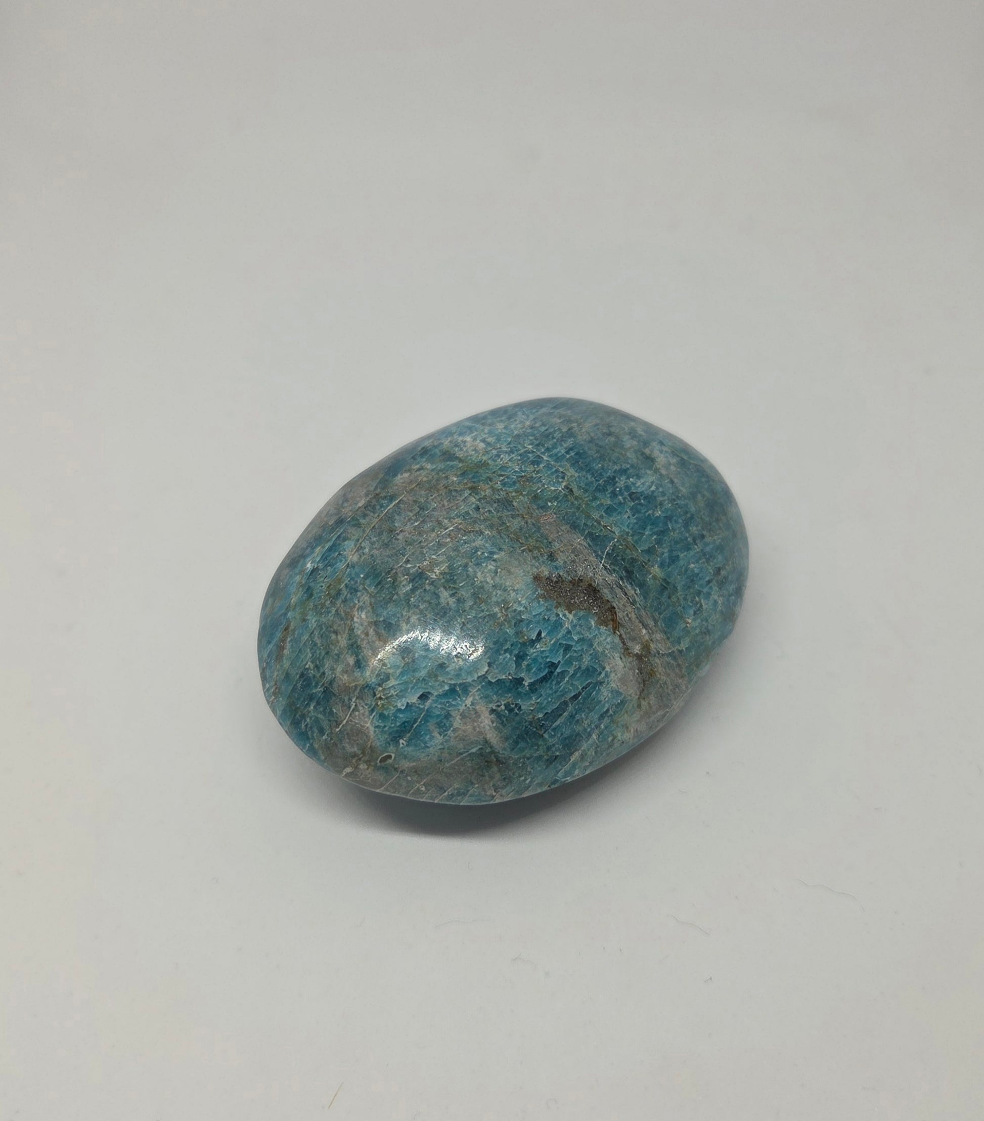 Light Blue Apatite Palm for Manifestation and Clarity