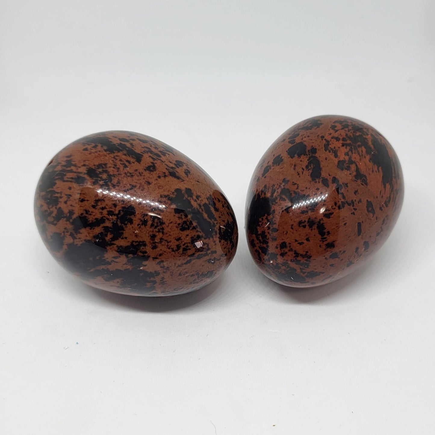 Mahogany Obsidian Crystal Egg for Root Chakra Healing