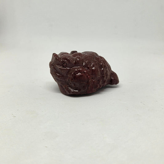 mahogany obsidian money toad for powerful grounding and protection
