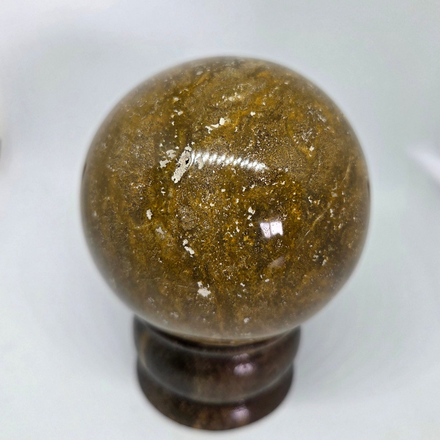 Ocean Jasper Sphere for Heart Chakra and Expression