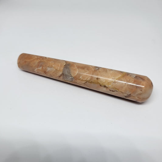 peach moonstone wand for emotional healing and self-love energy work