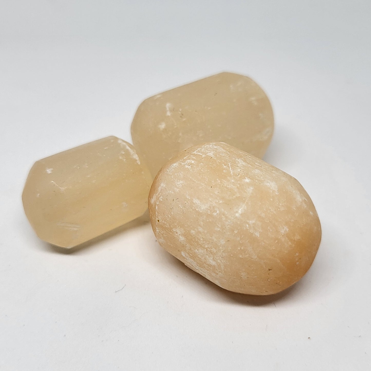Peach Selenite Tumble for Forgiveness and Acceptance